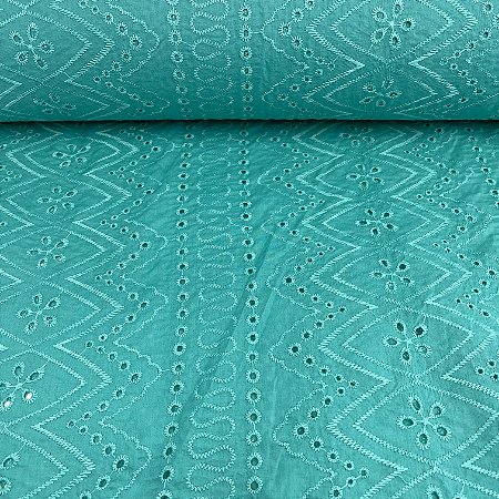 Laise Bordada Diagonal Esmeralda