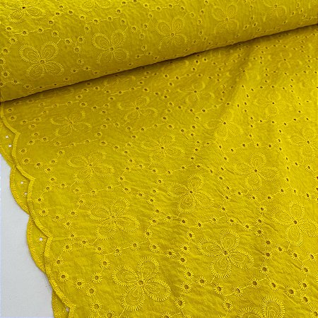 Layse Bicolor Bordado Amarelo