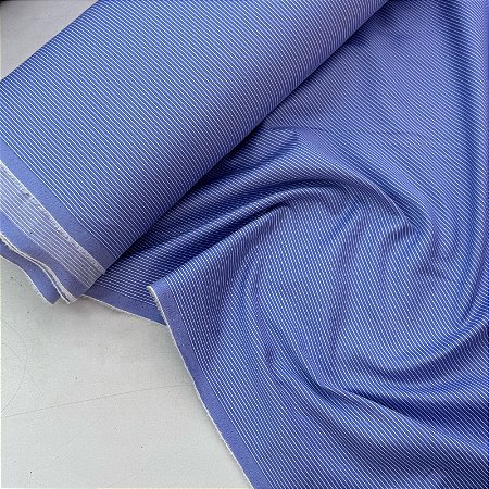 Tricoline Fio 60 Algodão Egípcio Acetinado Azul Claro