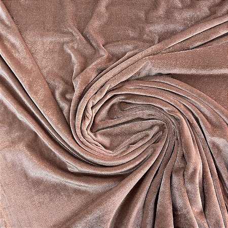 Veludo Spandex Rosa Antigo