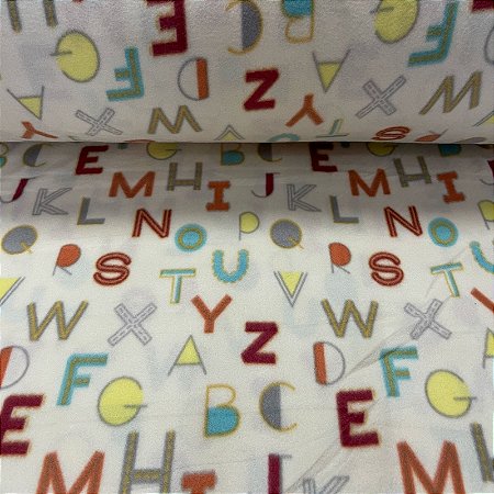 Soft Estampado Letras Fundo Branco