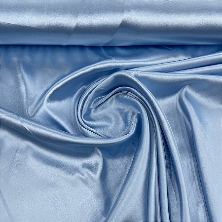 Cetim Com Elastano Azul Bebê