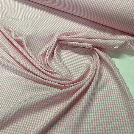 Tricoline Fio 40 Capri Xadrez Rosa Classico