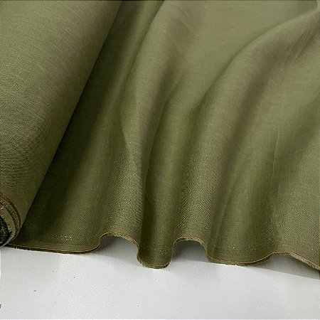 Linho Puro Verde Oliva