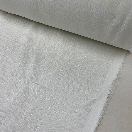 Voil de Linho Translúcido Off White 3m Largura