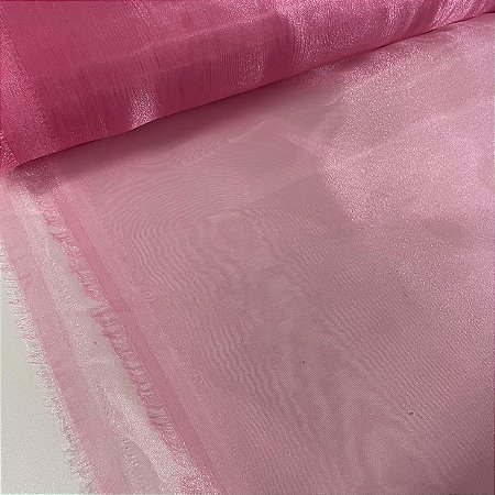 Organza Cristal Rosa Bebê