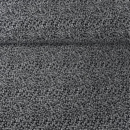 Tricoline Estampada Bahamas Fundo Preto Com Raminhos Brancos