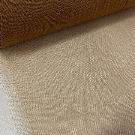 Tule Liso Bege Escuro