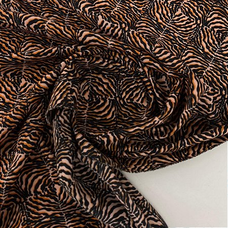 Crepe Indiano Estampado Zebra
