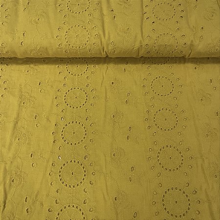 Laise Bordada Amarelo Circulos