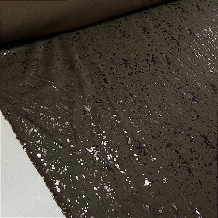 Tecido Promocional Preto com Brilhos Pratas