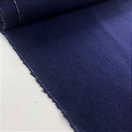 Lã Pura Batida Azul Marinho