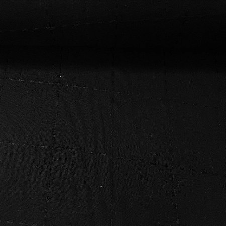 Linho Misto Estampado Quadriculado Preto