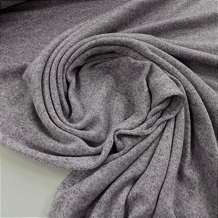 Malha Winter Rosa Mescla Cinza