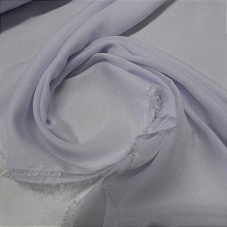 Crepe Chiffon Liso Branco