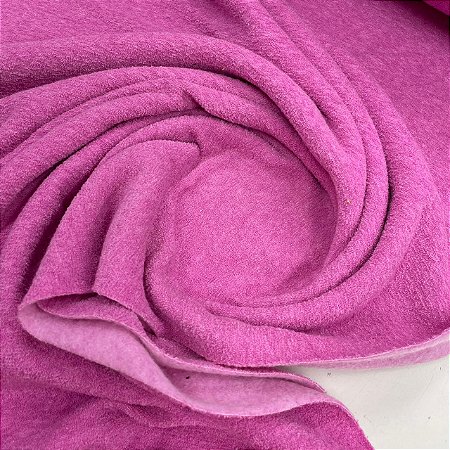 Malha Bouclê Peluciada Rosa Chiclé
