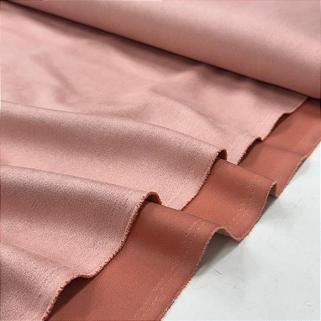 Malha Scuba Suede Rosa Núvem