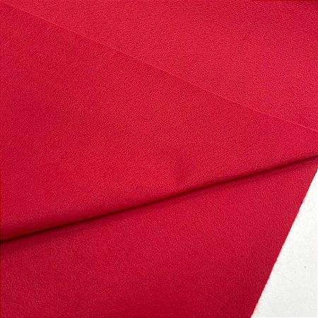 Feltro Santa Fé Vermelho Noel Liso 1,40m – 100% Poliéster