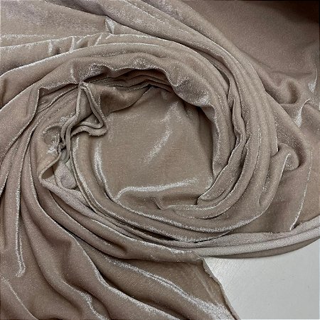 Veludo Spandex Bege