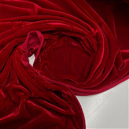 Veludo Spandex Vermelho