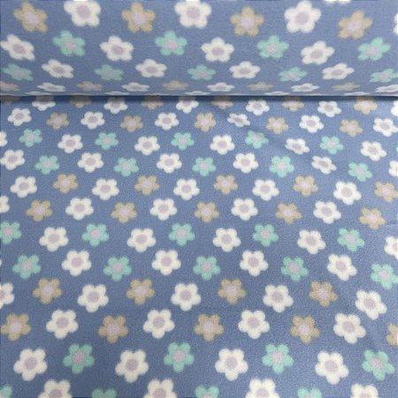 Soft Estampado Floral Alegre Azul