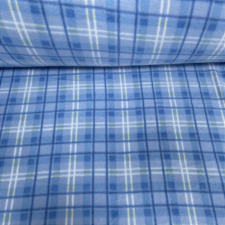 Soft Estampado Xadrez Azul e Branco