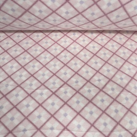 Soft Estampado Xadrez Tons Rosa