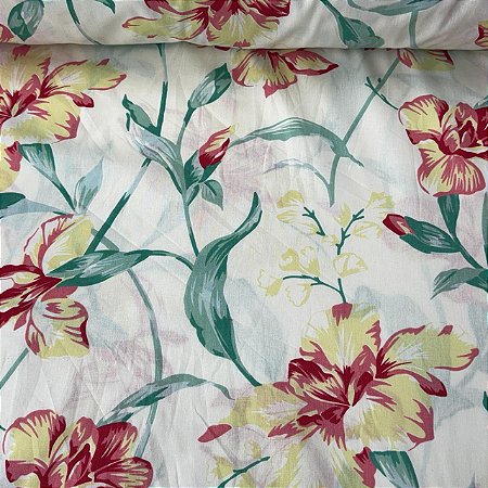 Percal Estampado 180 Fios Floral Amazonica