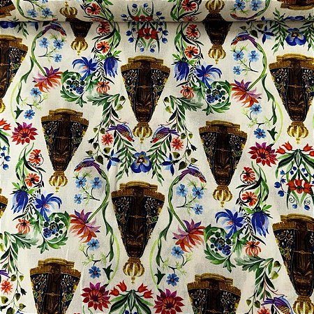 Tricoline Digital Nossa Senhora Aparecida Floral