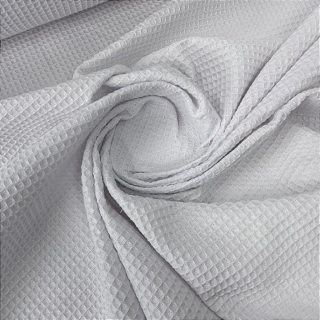 Piquet Favo 100% Algodão Branco