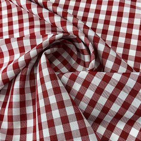 Oxford Xadrez Vermelho Forte