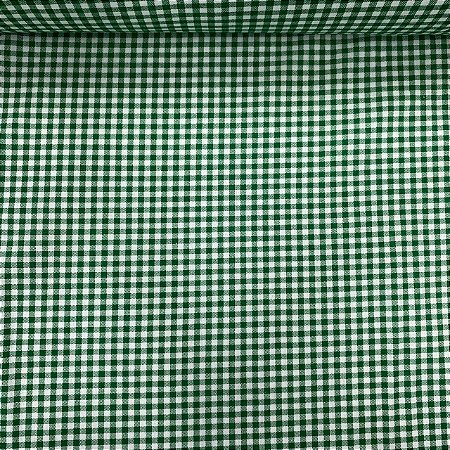 Tricoline Estampada Xadrez Verde