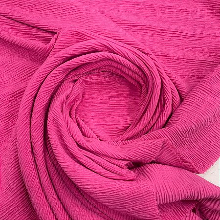 Malha Plissada Rosa