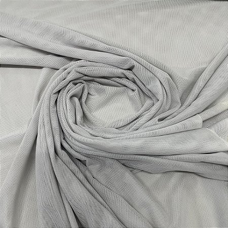 Tule De Malha Cinza