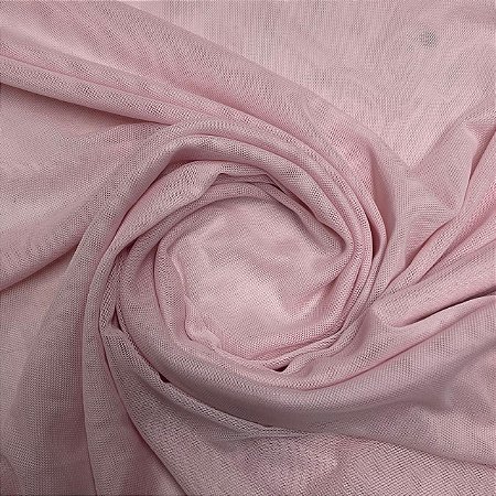 Tule De Malha Rosa Bebê
