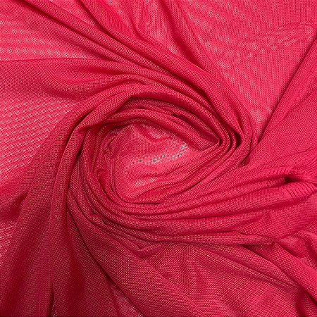 Tule De Malha Vermelho