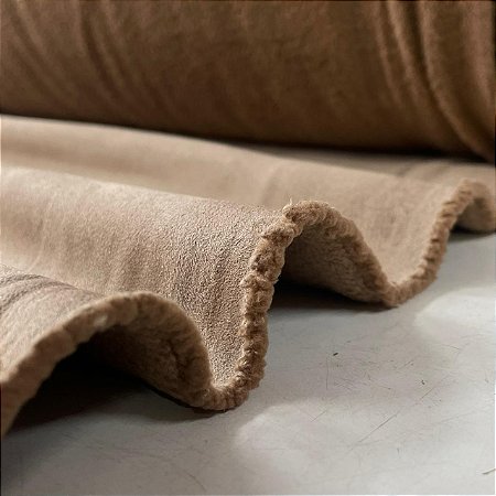 Suede com Sherpa Dublado Bege