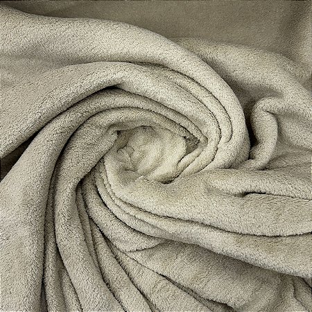 Fleece Liso Bege