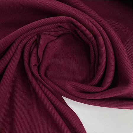 Ribana 2x1 Algodão Média 370g/m² Vinho