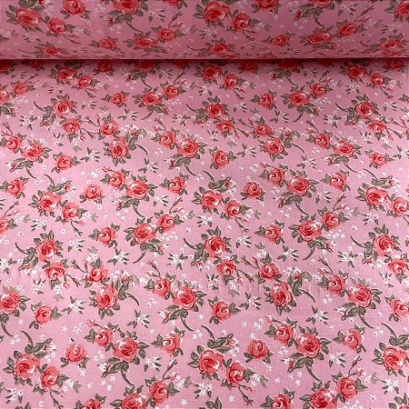 Tricoline Estampada Floral Liberty Romantica