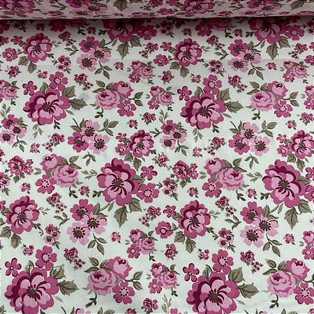 Tricoline Estampada Floral Liberty Belle Fleur