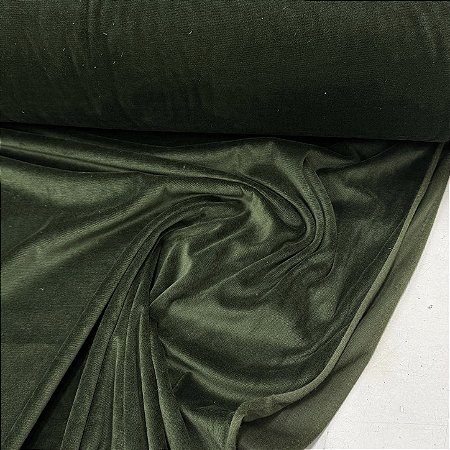 Malha Plush Verde Militar