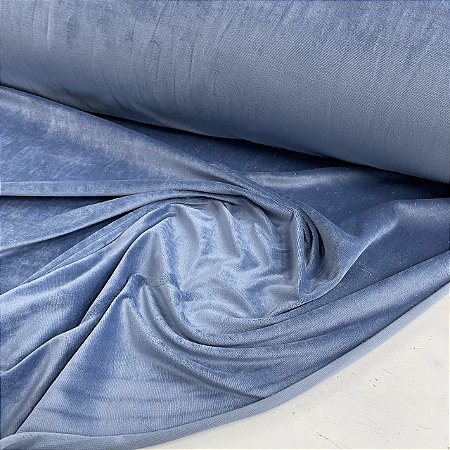 Malha Plush Azul Céu
