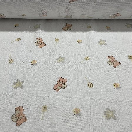 Fralda Dupla Ursinhos e Florzinhas
