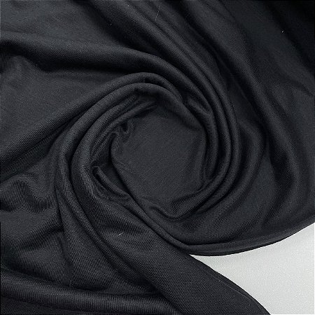 Malha Poliviscose Lisa Preto