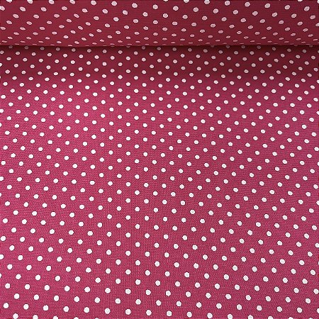 Tricoline Estampado Petit Poá Miudo Fundo Rosa Pink