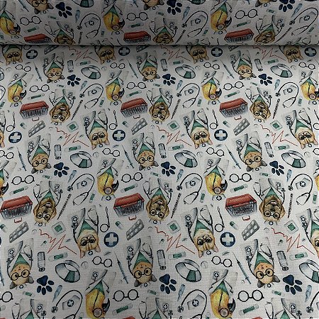 Tricoline Estampado Veterinário
