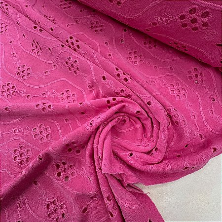 Malha Laise Rosa Chiclete