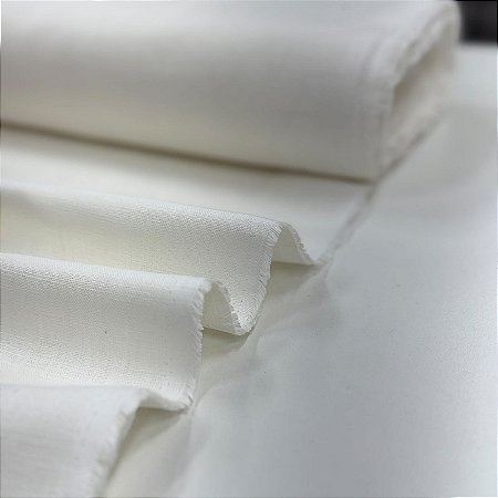 Tecido de Linho Puro Off White