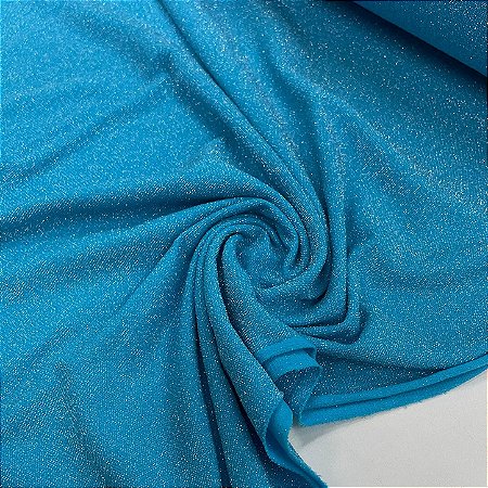 Tule Lurex de Poliamida Azul Piscina
